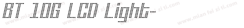 BT 10G LCD Light字体转换